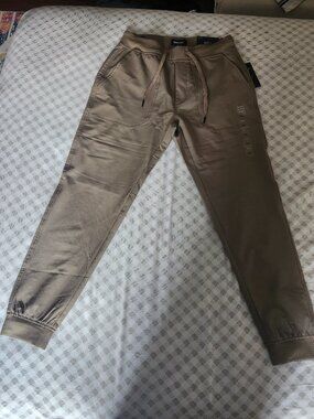 Bluenotes Beige Joggers Pants Size M New With Tags Drawstring Casual